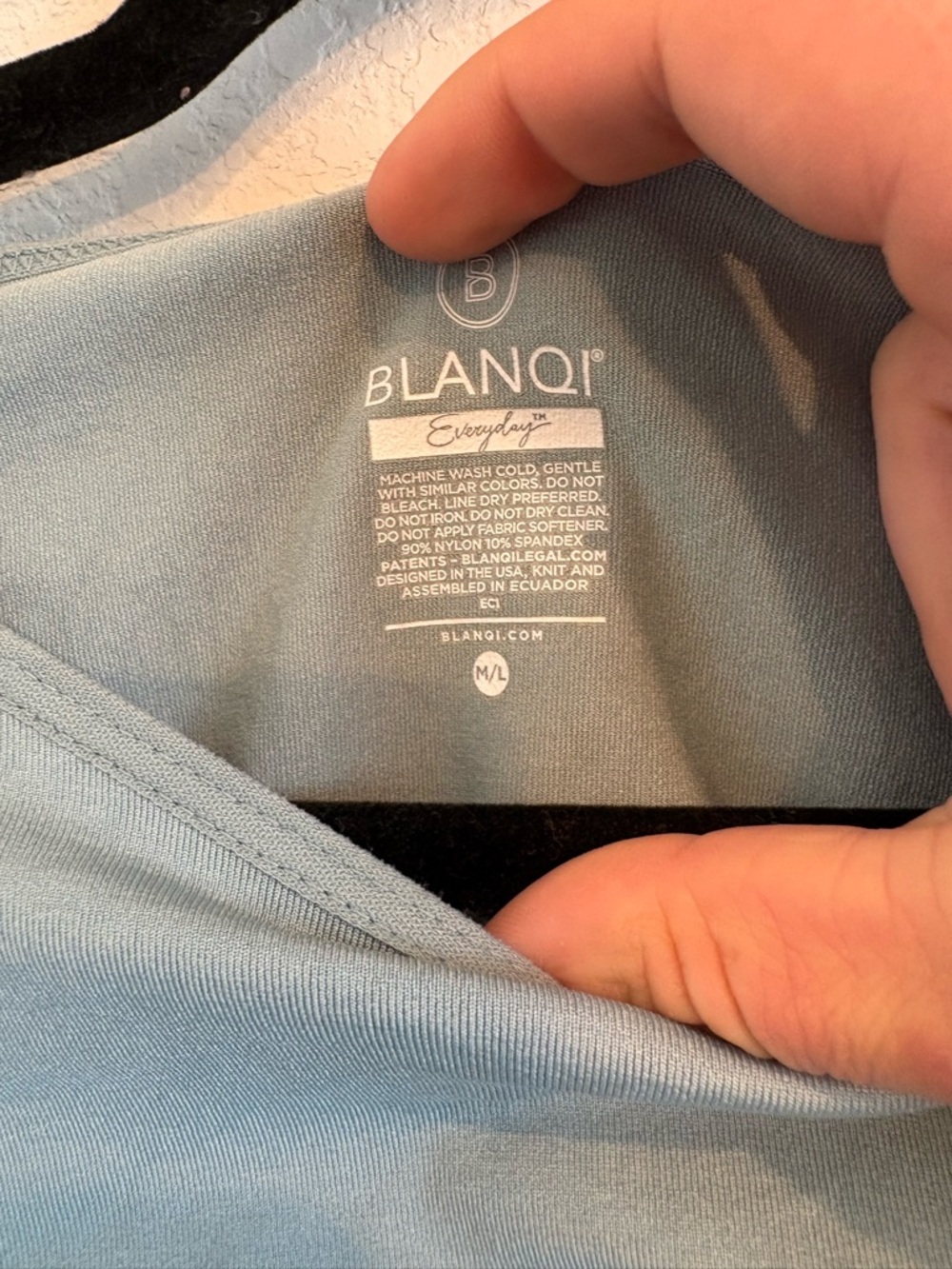 BLANQI Maternity Bodycon Dress M/L Blue Stretch Dress - Picture 4 of 9